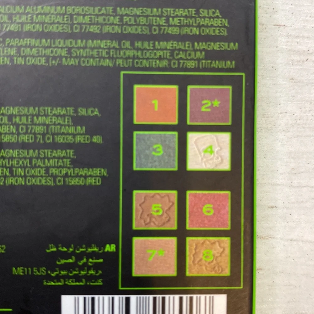 Revolution The Simpson Treehouse Of Horror Alien Maggie Eyeshadow Palette